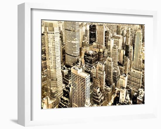 Skycrapers in Manhattan, NYC-Vadim Ratsenskiy-Framed Giclee Print