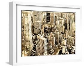 Skycrapers in Manhattan, NYC-Vadim Ratsenskiy-Framed Giclee Print