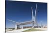 Skydance Footbridge over Highway I-40, Oklahoma City, Oklahoma, USA-Walter Bibikow-Stretched Canvas