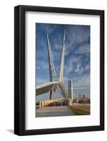 Skydance Footbridge over Highway I-40, Oklahoma City, Oklahoma, USA-Walter Bibikow-Framed Photographic Print