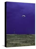 Skydiver Landing, USA-Michael Brown-Stretched Canvas