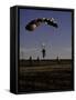 Skydiver Landing, USA-Michael Brown-Framed Stretched Canvas