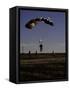 Skydiver Landing, USA-Michael Brown-Framed Stretched Canvas