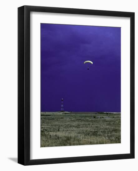 Skydiver Landing, USA-Michael Brown-Framed Photographic Print