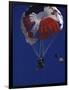 Skydiver with Red, White and Blue Parachute-null-Framed Photographic Print