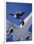 Skydivers Jumping from Plane-null-Framed Photographic Print