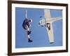 Skydivers Jumping from Plane-null-Framed Photographic Print