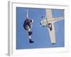 Skydivers Jumping from Plane-null-Framed Photographic Print