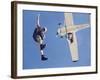 Skydivers Jumping from Plane-null-Framed Photographic Print