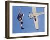 Skydivers Jumping from Plane-null-Framed Photographic Print