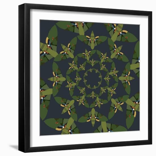 Skydiving Moths-Belen Mena-Framed Giclee Print