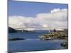 Skye Bridge Across Kyle Akin with Snow on the Mountains of Skye in Late Winter, Highland Region, UK-Pearl Bucknall-Mounted Photographic Print