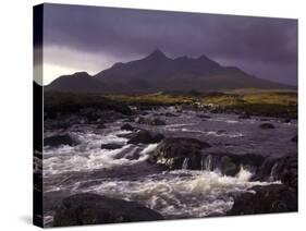 Skye Landscape Scotland-Charles Bowman-Stretched Canvas