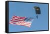 SkyFest, airshow, USSOCOM, army paratrooper, New Smyrna Beach, Florida, USA-Jim Engelbrecht-Framed Stretched Canvas