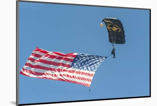 SkyFest, airshow, USSOCOM, army paratrooper, New Smyrna Beach, Florida, USA-Jim Engelbrecht-Mounted Photographic Print