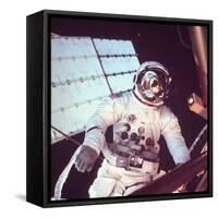 Skylab Astronaut Jack R. Lousma in Space Suit During Space Walk-null-Framed Stretched Canvas