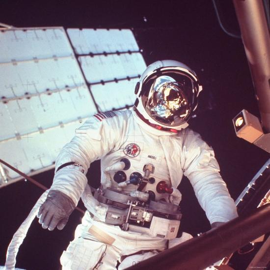 'Skylab Astronaut Jack R. Lousma in Space Suit During Space Walk ...