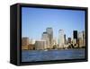 Skyline Across Hudson River-Alan Schein-Framed Stretched Canvas