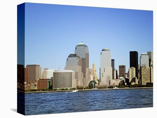 Skyline Across Hudson River-Alan Schein-Stretched Canvas