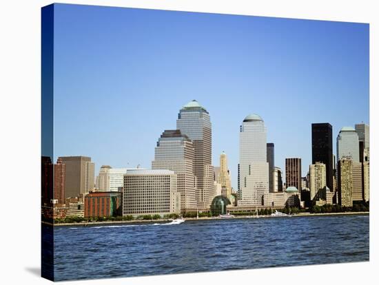 Skyline Across Hudson River-Alan Schein-Stretched Canvas