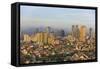 Skyline Along Manila Bay, Manila, Philippines-Keren Su-Framed Stretched Canvas