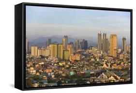 Skyline Along Manila Bay, Manila, Philippines-Keren Su-Framed Stretched Canvas