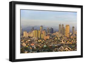 Skyline Along Manila Bay, Manila, Philippines-Keren Su-Framed Photographic Print
