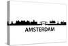 Skyline Amsterdam-unkreatives-Stretched Canvas
