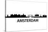 Skyline Amsterdam-unkreatives-Stretched Canvas