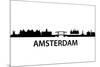 Skyline Amsterdam-unkreatives-Mounted Premium Giclee Print