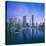 Skyline and boats on Dubai Marina-Murat Taner-Stretched Canvas