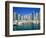 Skyline and boats on Dubai Marina-Murat Taner-Framed Photographic Print