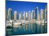 Skyline and boats on Dubai Marina-Murat Taner-Mounted Photographic Print