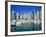 Skyline and boats on Dubai Marina-Murat Taner-Framed Photographic Print