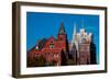 Skyline and church on Grand Avenue, St. Louis, Mo.-null-Framed Photographic Print