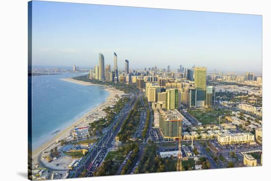 Skyline and Corniche, Al Markaziyah District, Abu Dhabi, United Arab Emirates, Middle East-Fraser Hall-Stretched Canvas