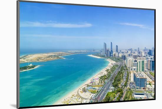 Skyline and Corniche, Al Markaziyah District, Abu Dhabi, United Arab Emirates, Middle East-Fraser Hall-Mounted Photographic Print