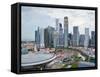 Skyline and Financial District at Dawn, Singapore, Southeast Asia, Asia-Gavin Hellier-Framed Stretched Canvas