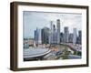 Skyline and Financial District at Dawn, Singapore, Southeast Asia, Asia-Gavin Hellier-Framed Photographic Print