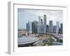 Skyline and Financial District at Dawn, Singapore, Southeast Asia, Asia-Gavin Hellier-Framed Photographic Print