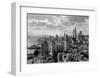 Skyline and Harbor, New York City, c.1931-null-Framed Art Print