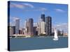 Skyline and Lake Michigan, Chicago, Illinois, USA-Alan Klehr-Stretched Canvas