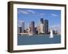 Skyline and Lake Michigan, Chicago, Illinois, USA-Alan Klehr-Framed Photographic Print