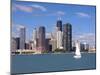 Skyline and Lake Michigan, Chicago, Illinois, USA-Alan Klehr-Mounted Photographic Print