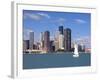 Skyline and Lake Michigan, Chicago, Illinois, USA-Alan Klehr-Framed Photographic Print