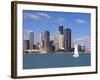 Skyline and Lake Michigan, Chicago, Illinois, USA-Alan Klehr-Framed Photographic Print