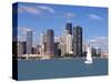 Skyline and Lake Michigan, Chicago, Illinois, USA-Alan Klehr-Stretched Canvas