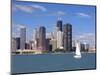 Skyline and Lake Michigan, Chicago, Illinois, USA-Alan Klehr-Mounted Photographic Print