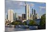 Skyline and Main River in Morning, Frankfurt, Hesse, Germany, Europe-Peter Adams-Mounted Photographic Print