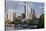 Skyline and Main River in Morning, Frankfurt, Hesse, Germany, Europe-Peter Adams-Stretched Canvas